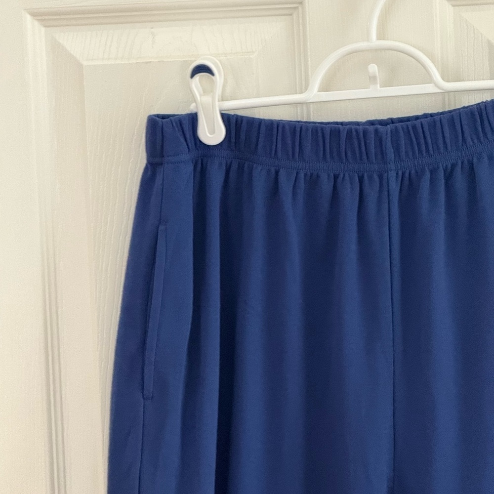 Navy Blue Knit Pants size L Tall - Picture 4 of 11